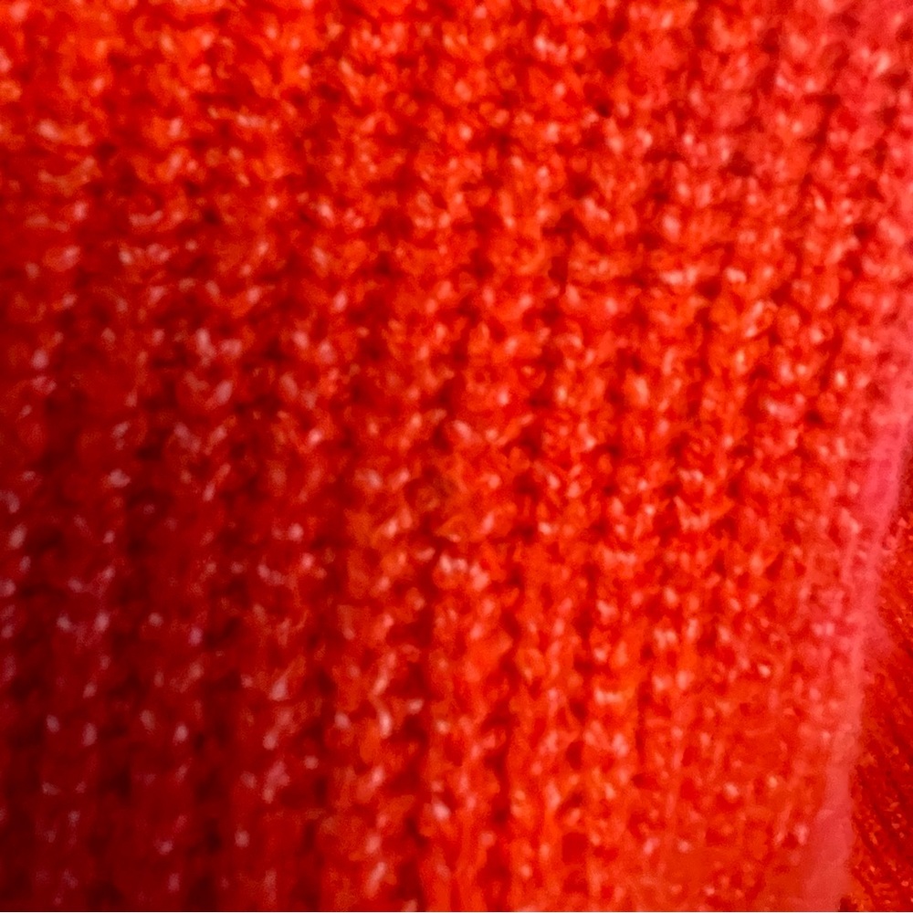 Vince Camuto Bold Orange Zip-Up Sweater - Picture 4 of 9